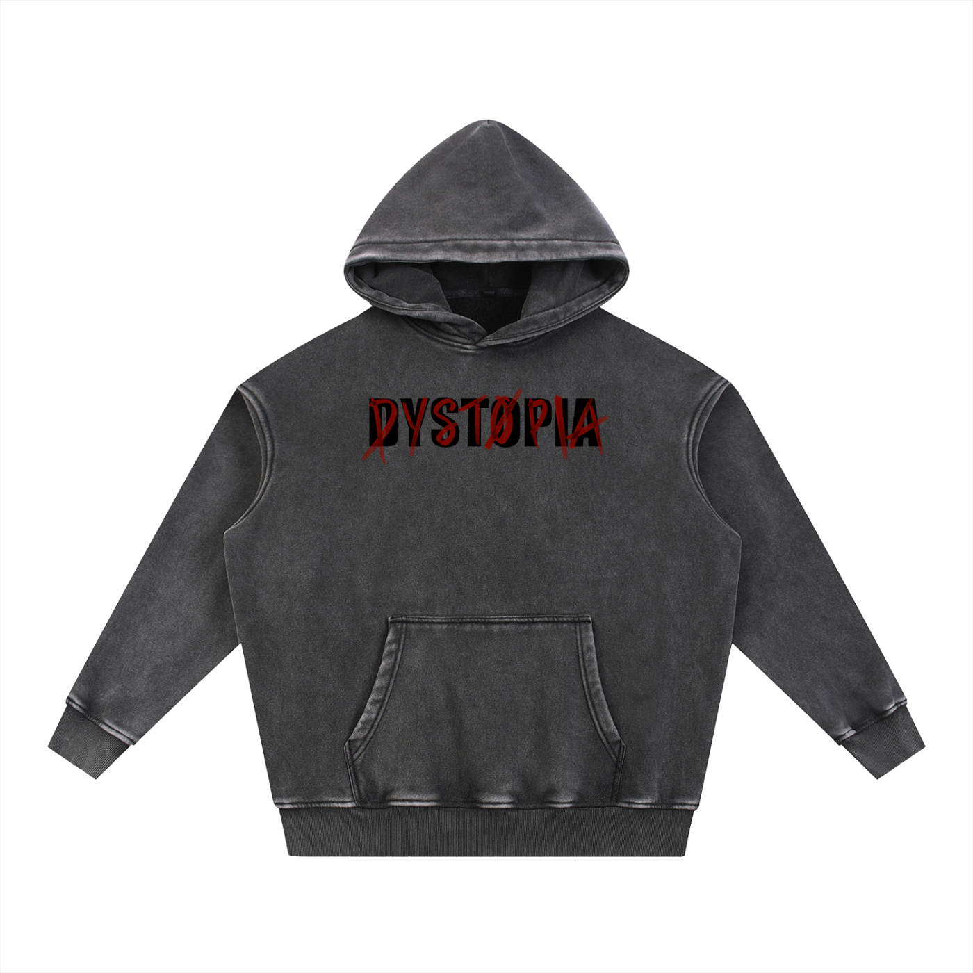 Snow Wash Fleece Oversize Hoodie