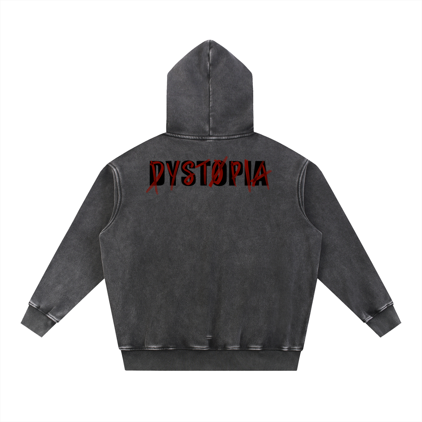 Snow Wash Fleece Oversize Hoodie